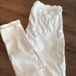 Rag & Bone White Straight Leg Denim